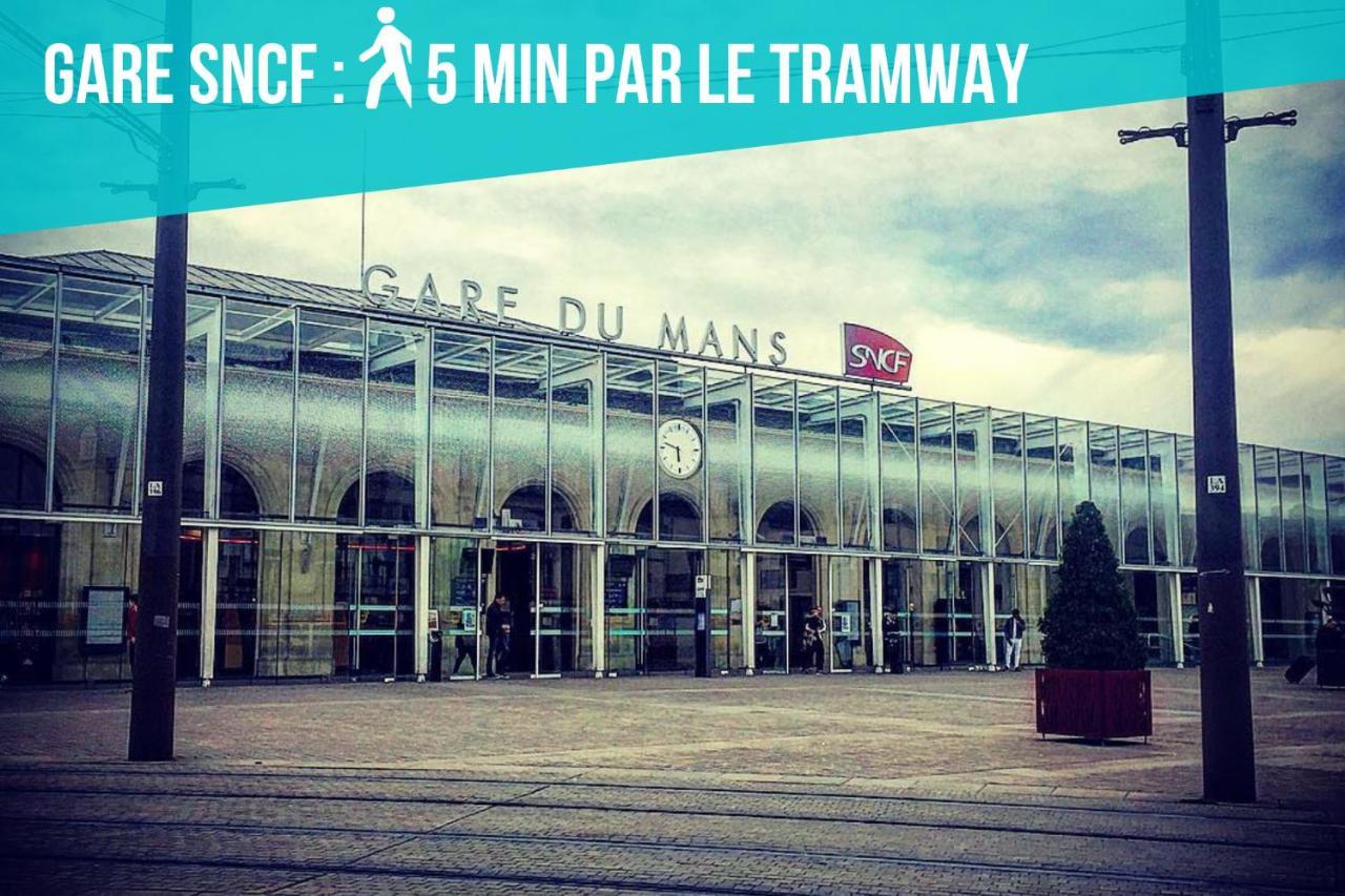 Tramway 12 Rdc Jaures Cosy Proche Gare Apartment Le Mans Exterior foto